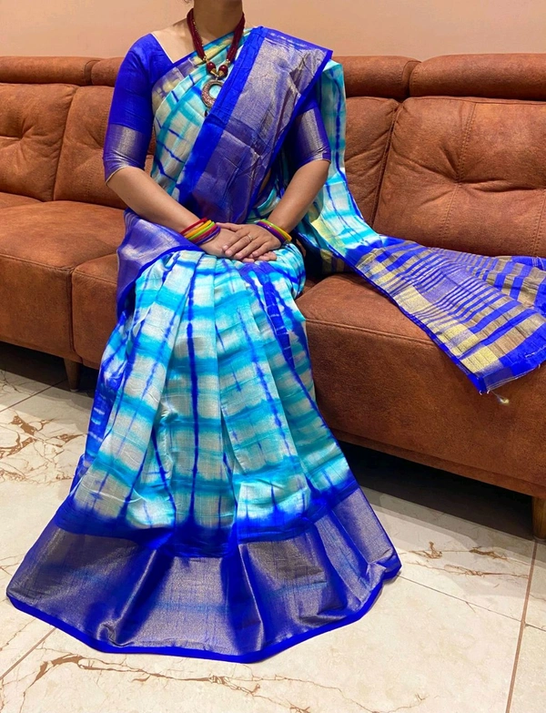 GT BRAND super hit popular shibori saree specia - Azure Radiance