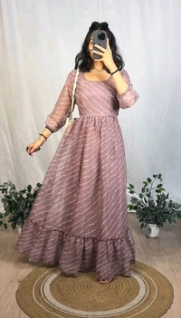 GT BRAND SHIMMER LEHERIYA MAXI'S - Violet Eggplant, S- 36