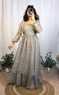 GT BRAND SHIMMER LEHERIYA MAXI'S - Blush Pink, M- 38