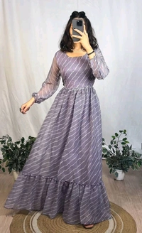 GT BRAND SHIMMER LEHERIYA MAXI'S - Teal, M- 38