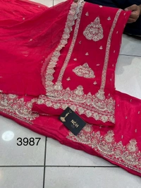 NCH BRAND Soft Organza - Red