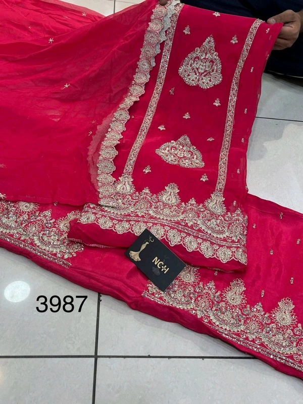 NCH BRAND Soft Organza - Red
