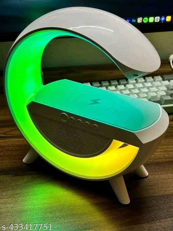  4 in 1 Wireless Charger Net Quantity (N) : 14 IN 1 RGB LED Night Lamp with wireless charger and Bluetooth speaker with FM Radio No warranty for this product Concentration and Meditation Mode Use the Bluetooth speaker in your room, office or study, you can switch themes according to different moods, it is a good partner to adjust the atmosphere, it will help you calm down and enjoy