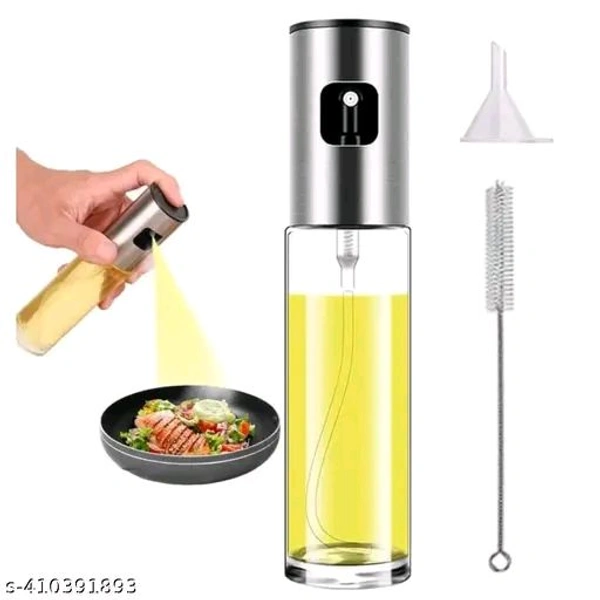 1 100 ml Oil Spray Bottle With Funnel and Cleaning Brush