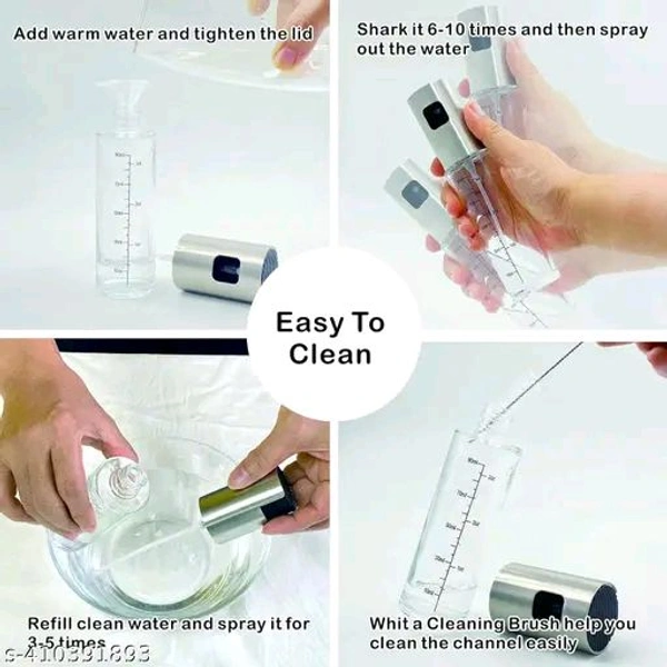 1 100 ml Oil Spray Bottle With Funnel and Cleaning Brush