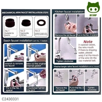 2 Mode Splash Filter Kitchen Tap Extended Faucet