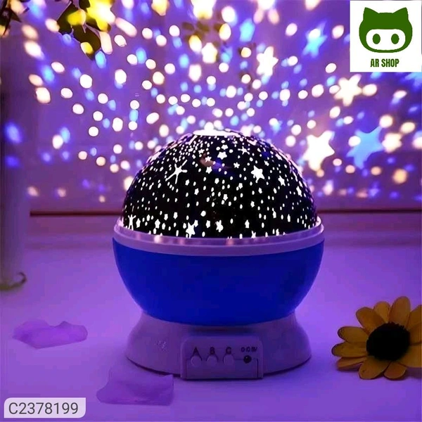 Star Moon Night Light - Electric Violet