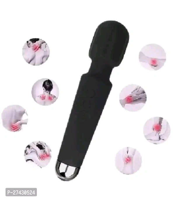 Platinum graded Personal Body Massager for Women, Men, Rechargeable Wireless Vibration Machine for Female with 20 Vibration Modes, 8 Speeds, Flexible Head for Targeted Compression(Multi colour) - Magenta / Fuchsia