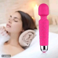 Platinum graded Personal Body Massager for Women, Men, Rechargeable Wireless Vibration Machine for Female with 20 Vibration Modes, 8 Speeds, Flexible Head for Targeted Compression(Multi colour) - Magenta / Fuchsia