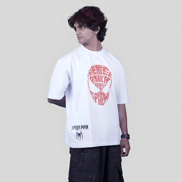 ZAKYO Spider white oversized T-shirt - XL
