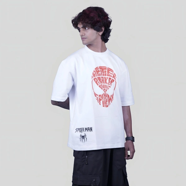 ZAKYO Spider white oversized T-shirt - XXL