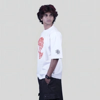 ZAKYO Spider white oversized T-shirt - L