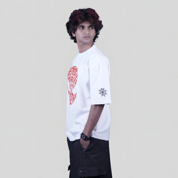 ZAKYO Spider white oversized T-shirt - L
