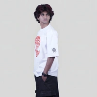 ZAKYO Spider white oversized T-shirt - XL