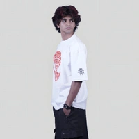 ZAKYO Spider white oversized T-shirt - XXL