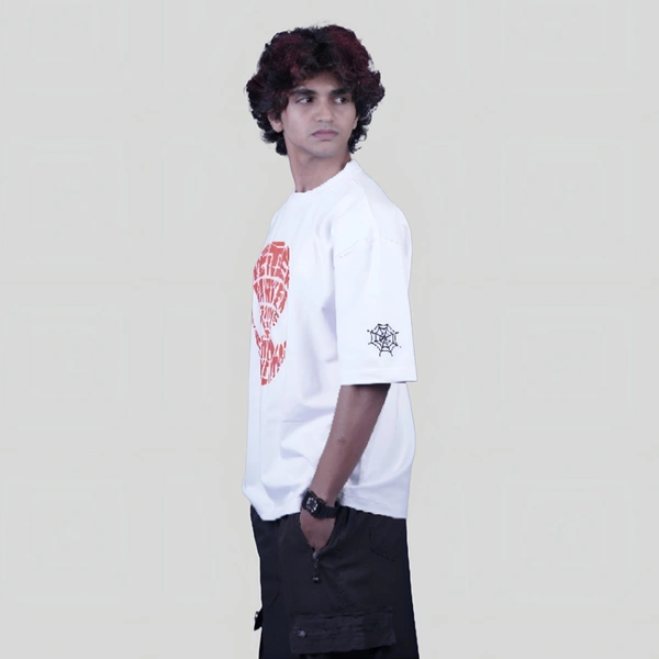 ZAKYO Spider white oversized T-shirt - XXL