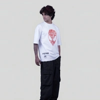 ZAKYO Spider white oversized T-shirt - M