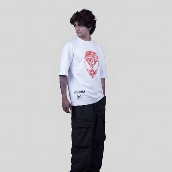 ZAKYO Spider white oversized T-shirt - L