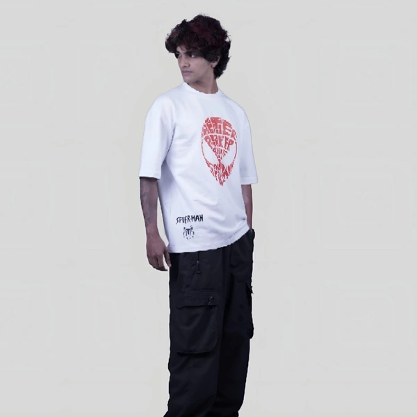 ZAKYO Spider white oversized T-shirt - XXL