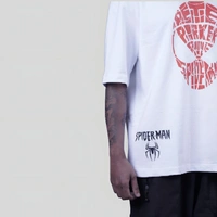 ZAKYO Spider white oversized T-shirt - XXL