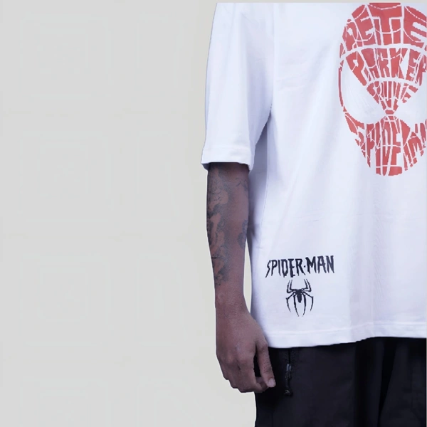 ZAKYO Spider white oversized T-shirt - XXL