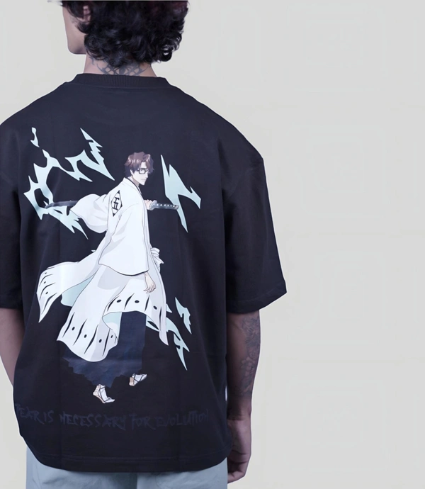 ZAKYO Aizen black premium oversized T-shirt
