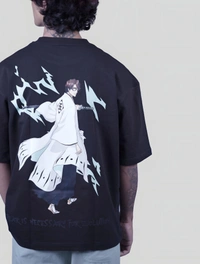 ZAKYO Aizen black premium oversized T-shirt - XXL, Black