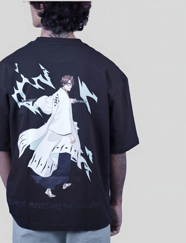 ZAKYO Aizen black premium oversized T-shirt - L, Black