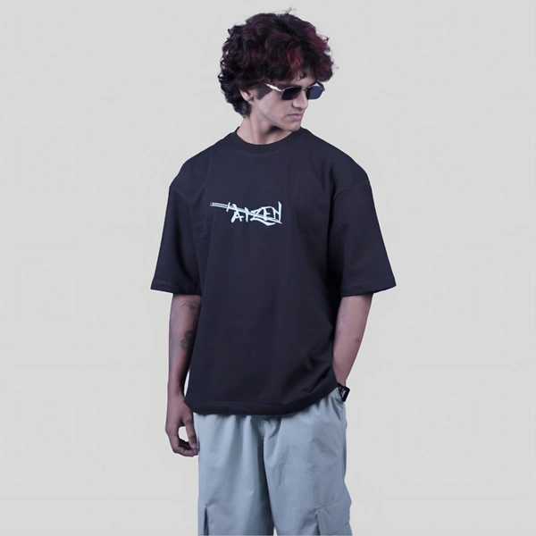 ZAKYO Aizen black premium oversized T-shirt - XXL, Black