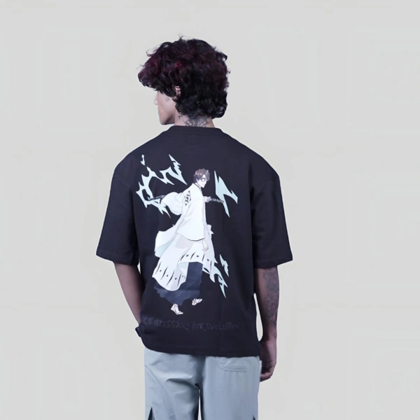 ZAKYO Aizen black premium oversized T-shirt