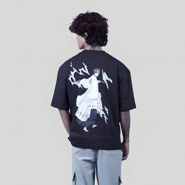 ZAKYO Aizen black premium oversized T-shirt - L, Black