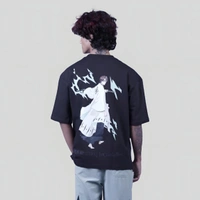 ZAKYO Aizen black premium oversized T-shirt - XXL, Black