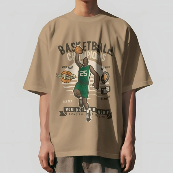 ZAKYO Buscut Ball Beige Oversized t-shirt - M