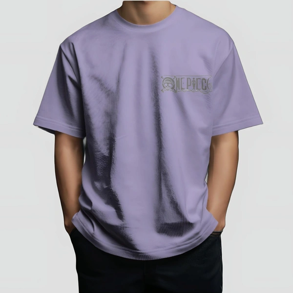ZAKYO Luffy Lavender Backprint Oversized t-shirt - M
