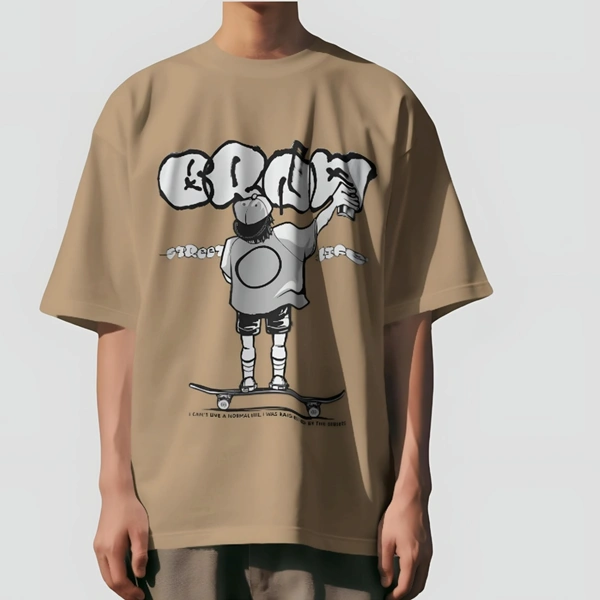 ZAKYO Cross Beige Oversized t-shirt - S