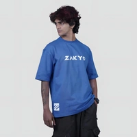 ZAKYO Zakyo Royal Light Blue Premium Oversized T-shirt - M, Blue