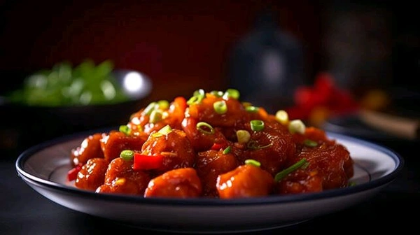 Chicken Machurian - Full Plate