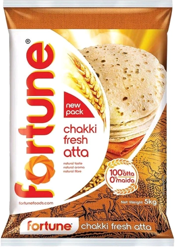 Fortune Chakki Fresh Whole Wheat Atta - 10kg
