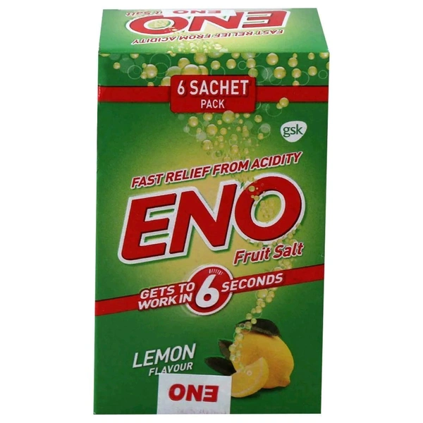 Eno Lemon Flavour Fruit Salt 5g (Pack Of 6 )
