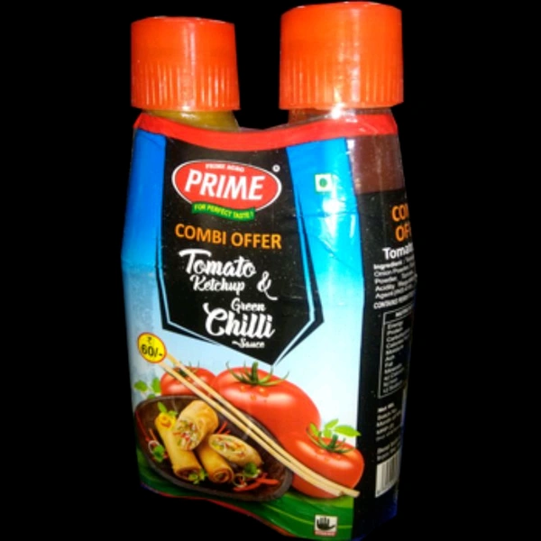 Prime Tomato Ketch. & Green Chilli Sauce Combo 200gm - 200g