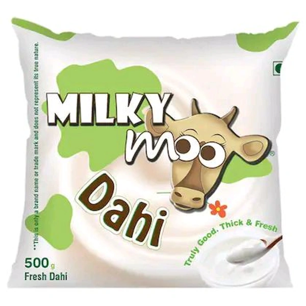 Milky Moo Toned Milk Curd 500g (Pouch)