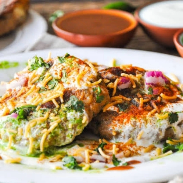 Aloo Tikki Dahi Chaat