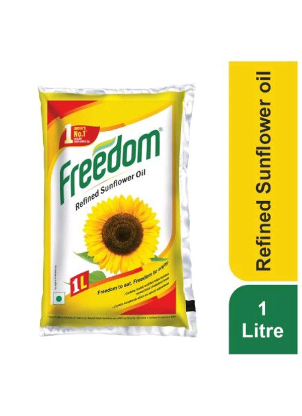 Freedom Refined Sunflower Oil- 1 Litre 