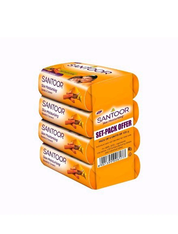 Santoor Soap - Pack OF 4×125 Grams