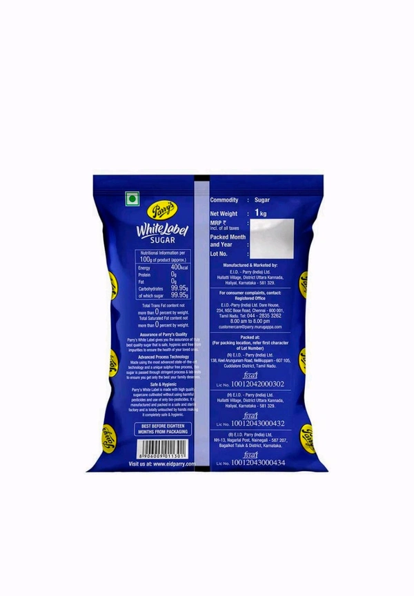 Parry's White Label Sugar -1kg