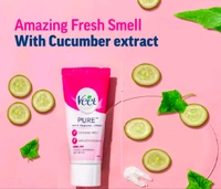 BodyQ Veet Pure Hair Removal Cream for Women For Normal Skin - 100g