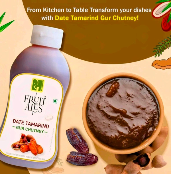 Dhampur Green Tamarind & Date Chutney, 400grams | Imli Chuhara Khatti Chutney