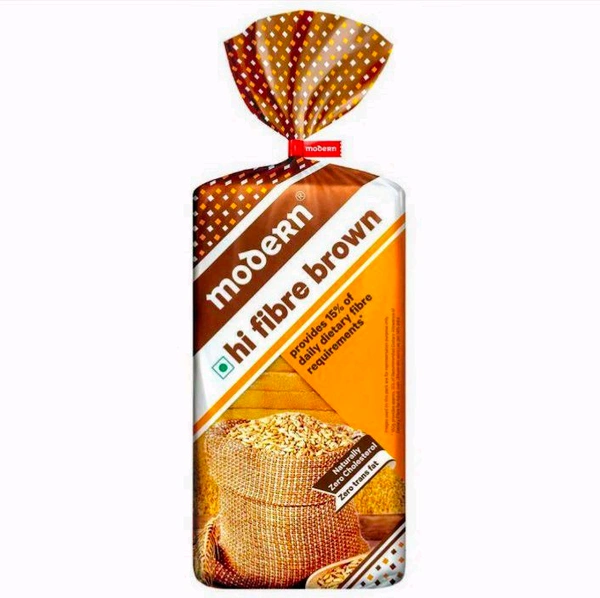 Modern Hi Fibre Brown Bread 400 g (Pack)