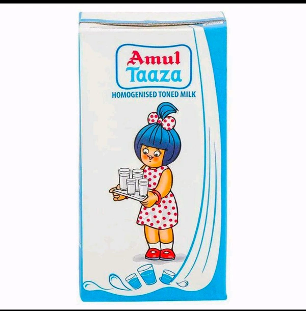 Amul Taaza Toned Milk 500 ml (Tetra Pak)