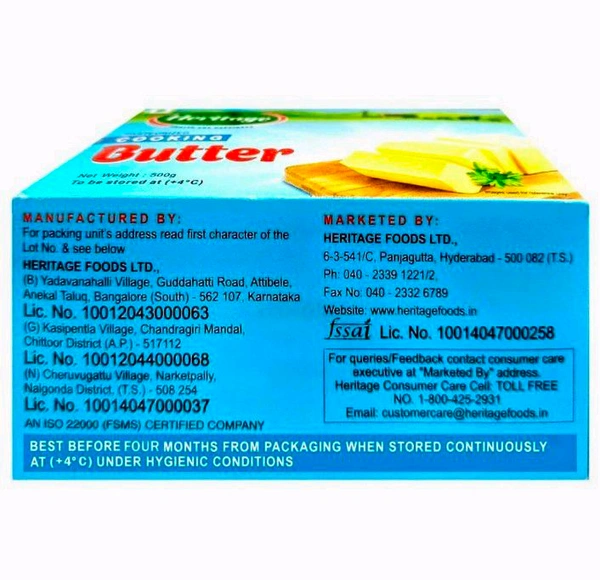 Heritage Cooking Butter 500 g (Carton)